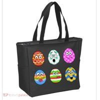 Easter Eggs Funny Emoji's Tote Bag thumb 2