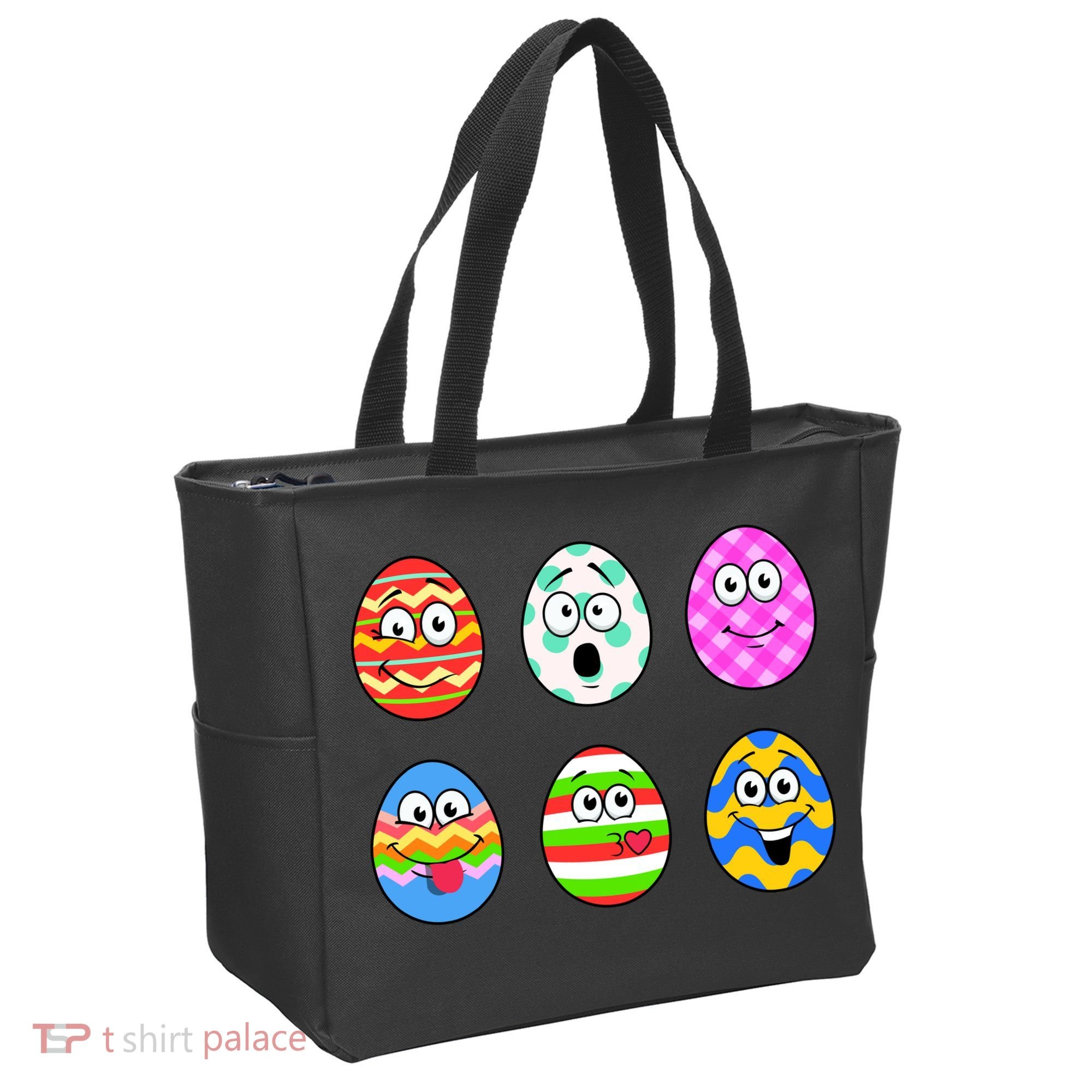 Easter Eggs Funny Emoji's Tote Bag