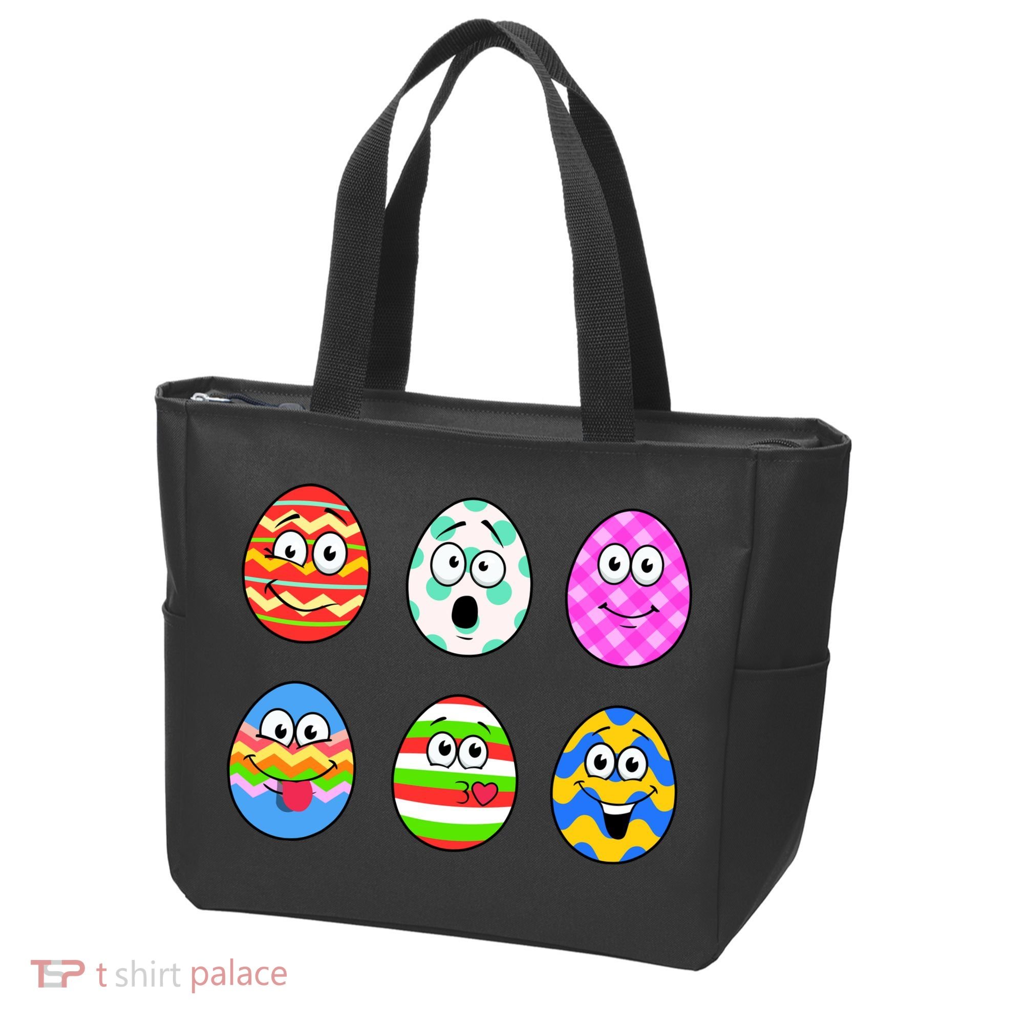 Easter Eggs Funny Emoji's Tote Bag
