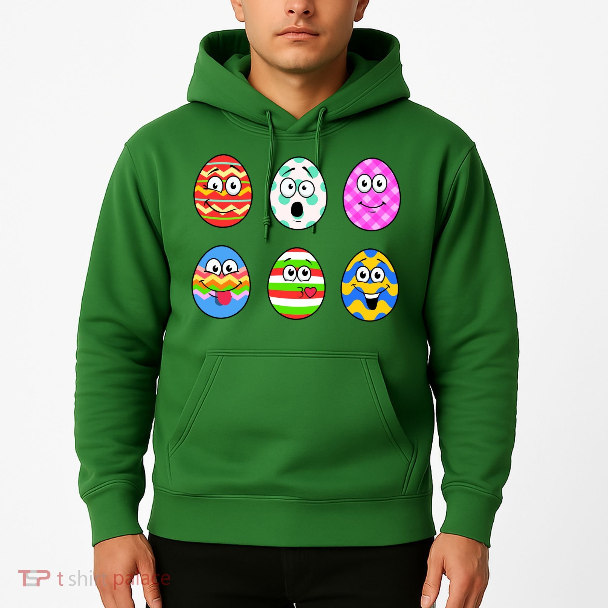 Easter Eggs Funny Emoji's Hoodie