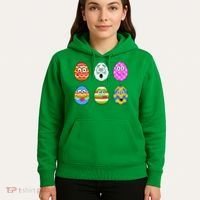 Easter Eggs Funny Emoji's Hoodie thumb 5