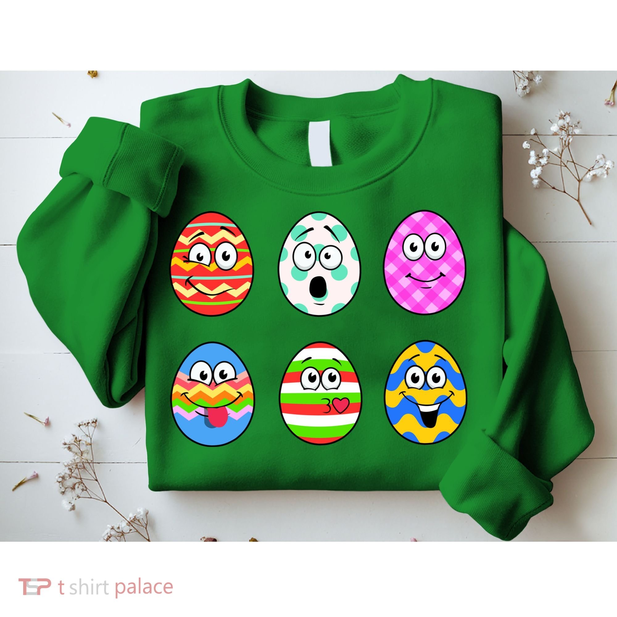 Easter Eggs Funny Emoji's Sweatshirt