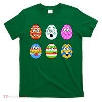 Easter Eggs Funny Emoji's T-Shirt thumb 0