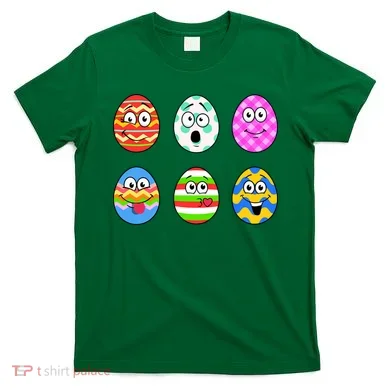Easter Eggs Funny Emoji's T-Shirt