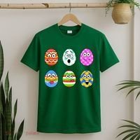 Easter Eggs Funny Emoji's T-Shirt thumb 2