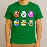 Easter Eggs Funny Emoji's T-Shirt thumb 3