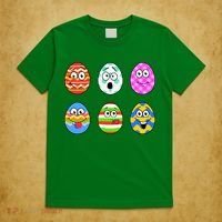 Easter Eggs Funny Emoji's T-Shirt thumb 5