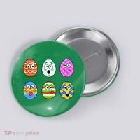 Easter Eggs Funny Emoji's Button thumb 0