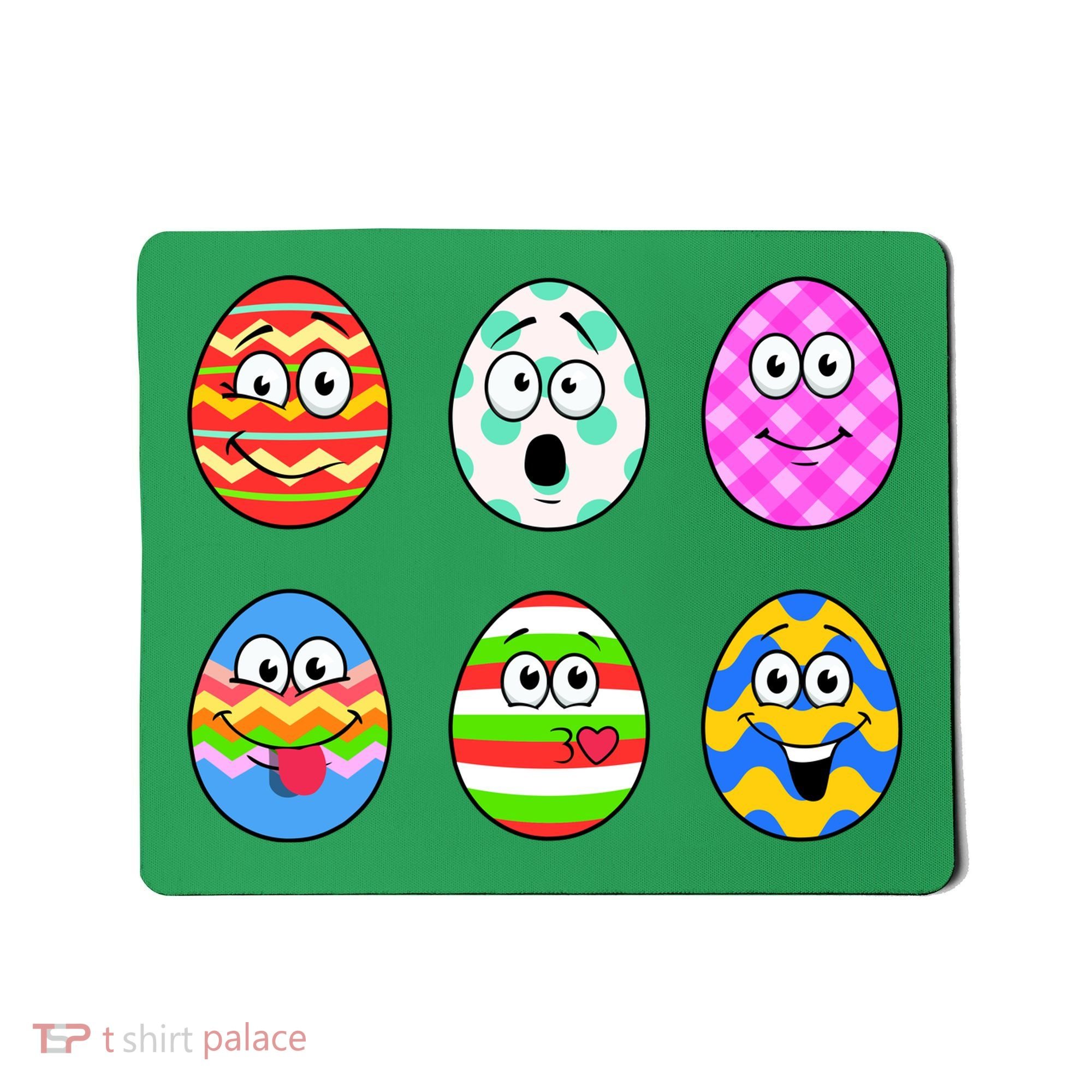 Easter Eggs Funny Emoji's Mousepad