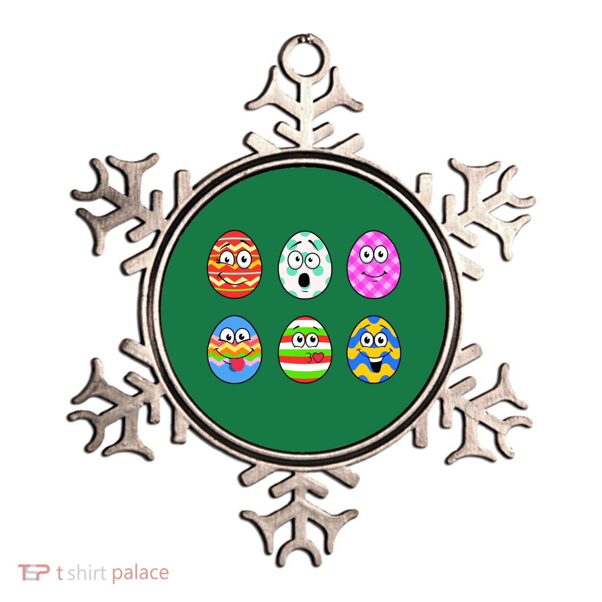 Easter Eggs Funny Emoji's Ornament