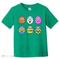 Easter Eggs Funny Emoji's Toddler T-Shirt thumb 0