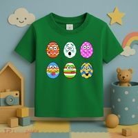 Easter Eggs Funny Emoji's Toddler T-Shirt thumb 3