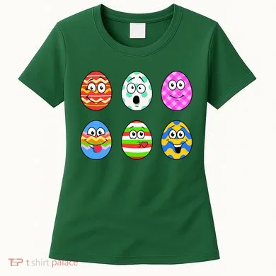 Easter Eggs Funny Emoji's Women's T-Shirt