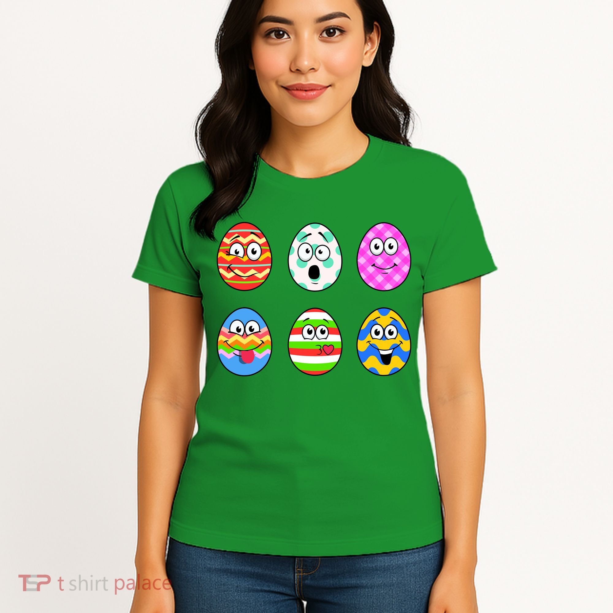 Easter Eggs Funny Emoji's Women's T-Shirt