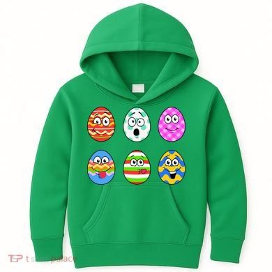 Easter Eggs Funny Emoji's Kids Hoodie