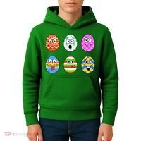 Easter Eggs Funny Emoji's Kids Hoodie thumb 4