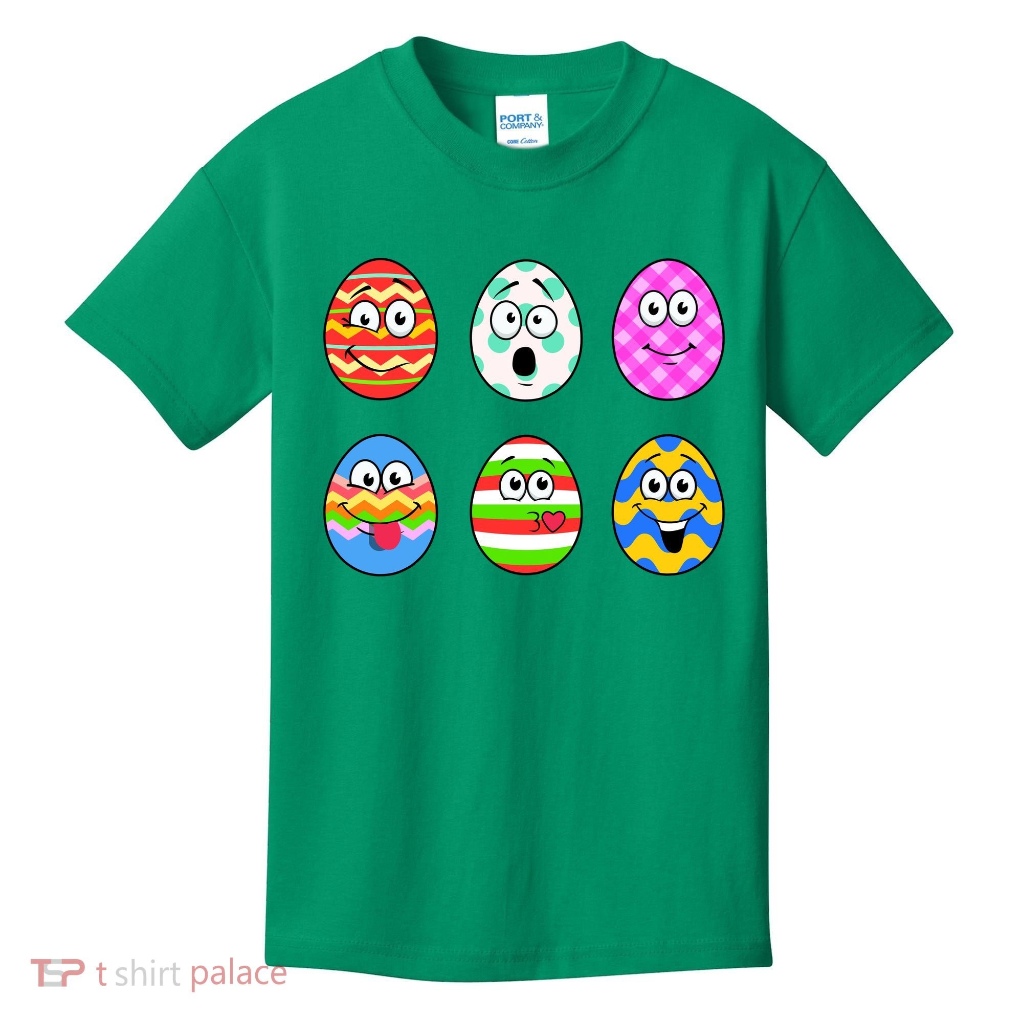 Easter Eggs Funny Emoji's Kids T-Shirt