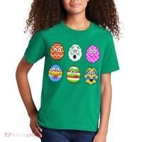 Easter Eggs Funny Emoji's Kids T-Shirt thumb 2