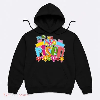 Easter He Is Risen Spring flowers Hoodie