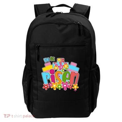 Easter He Is Risen Spring flowers Backpack