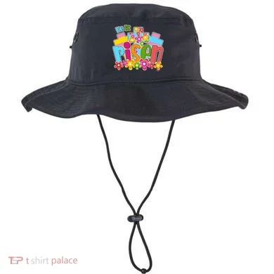 Easter He Is Risen Spring flowers Bucket Hat