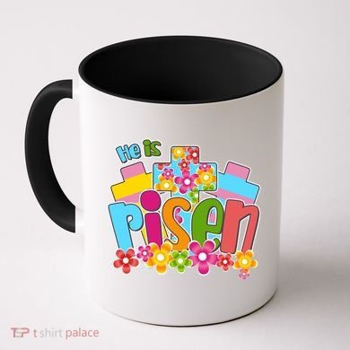 Easter He Is Risen Spring flowers Coffee Mug