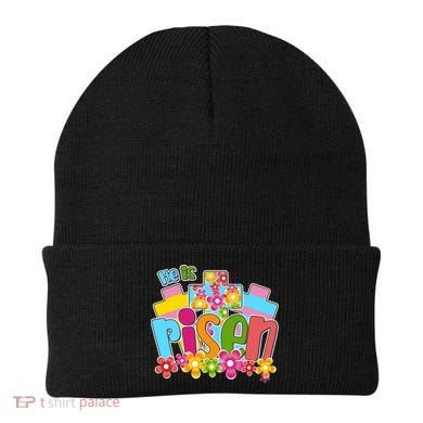 Easter He Is Risen Spring flowers Beanie