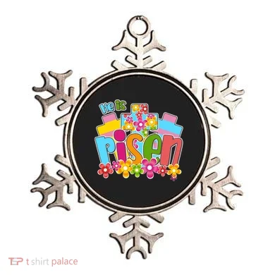 Easter He Is Risen Spring flowers Ornament