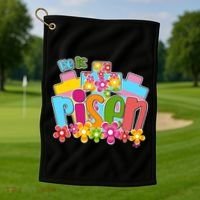 Easter He Is Risen Spring flowers Golf Towel thumb 1