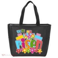 Easter He Is Risen Spring flowers Tote Bag thumb 0