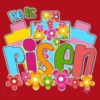 Easter He Is Risen Spring flowers Christmas Stocking thumb 1