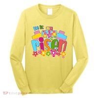 Easter He Is Risen Spring flowers Long Sleeve Shirt thumb 0