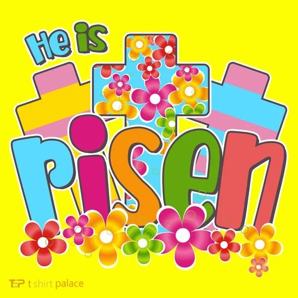Easter He Is Risen Spring flowers T-Shirt