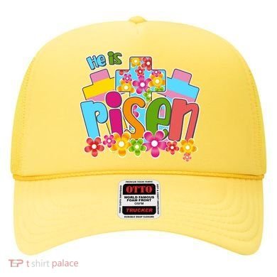 Easter He Is Risen Spring flowers Hat