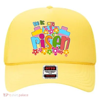 Easter He Is Risen Spring flowers Hat