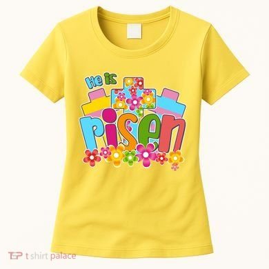 Easter He Is Risen Spring flowers Women's T-Shirt