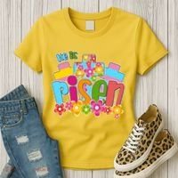 Easter He Is Risen Spring flowers Women's T-Shirt thumb 3