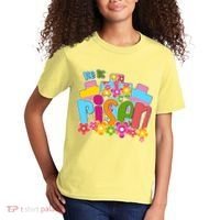 Easter He Is Risen Spring flowers Kids T-Shirt thumb 2