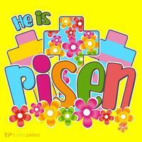Easter He Is Risen Spring flowers Kids T-Shirt thumb 4