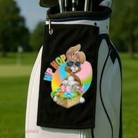Easter Hip Hop Bunny Golf Towel thumb 2