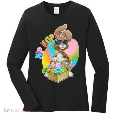 Easter Hip Hop Bunny Women's Long Sleeve Shirt