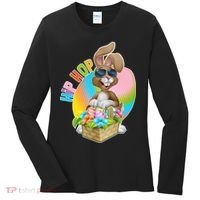 Easter Hip Hop Bunny Women's Long Sleeve Shirt thumb 0