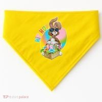 Easter Hip Hop Bunny USA-Made Doggie Bandana thumb 0