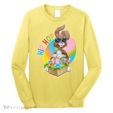 Easter Hip Hop Bunny Long Sleeve Shirt