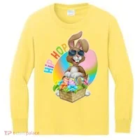 Easter Hip Hop Bunny Kids Long Sleeve Shirt thumb 0