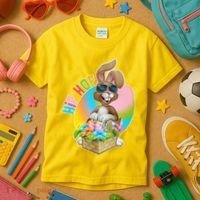 Easter Hip Hop Bunny Kids T-Shirt thumb 3