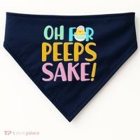 Easter Oh For Peeps Sake USA-Made Doggie Bandana thumb 0