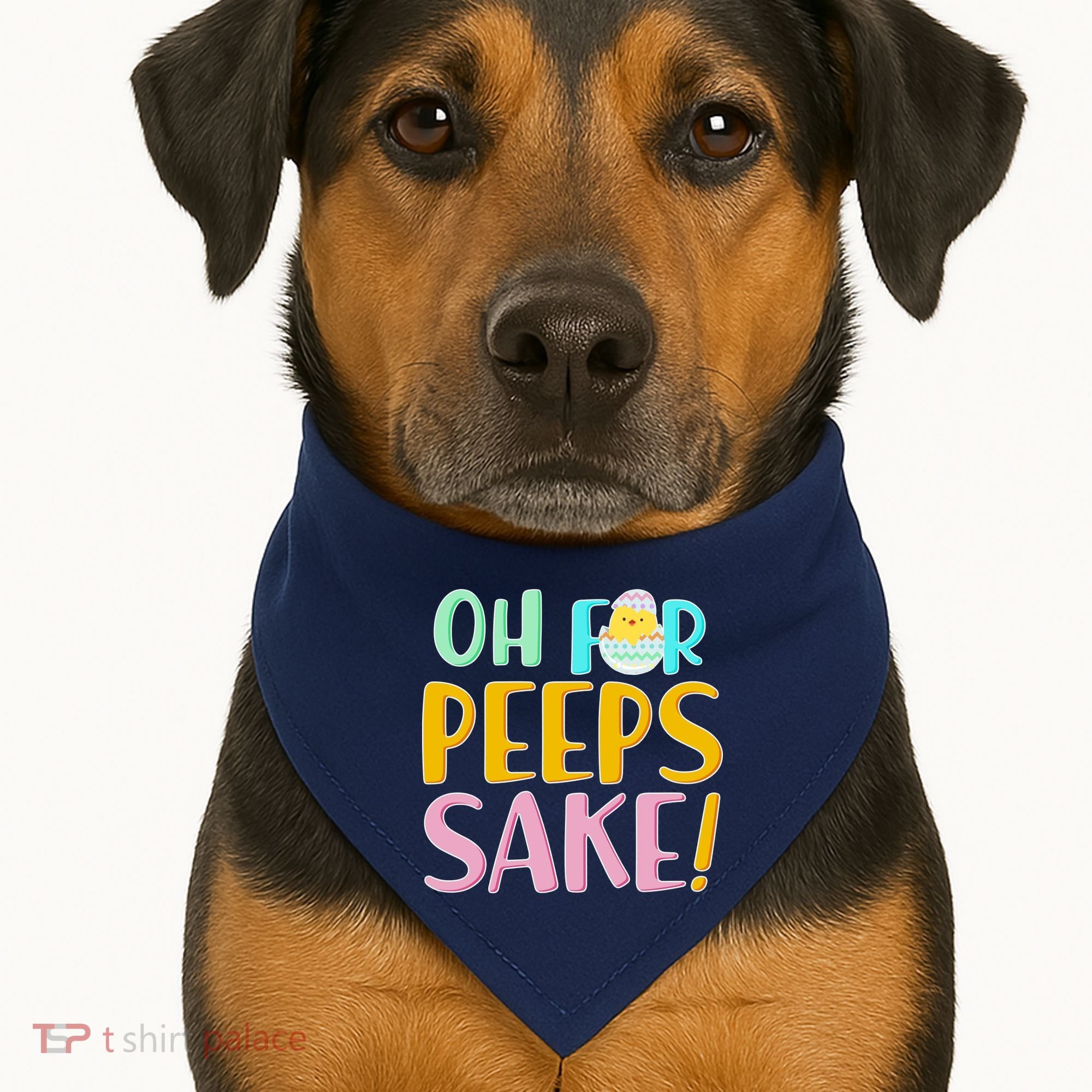 Easter Oh For Peeps Sake USA-Made Doggie Bandana