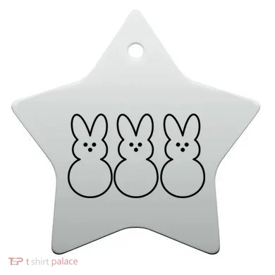 Easter Peeps Ceramic Ornament