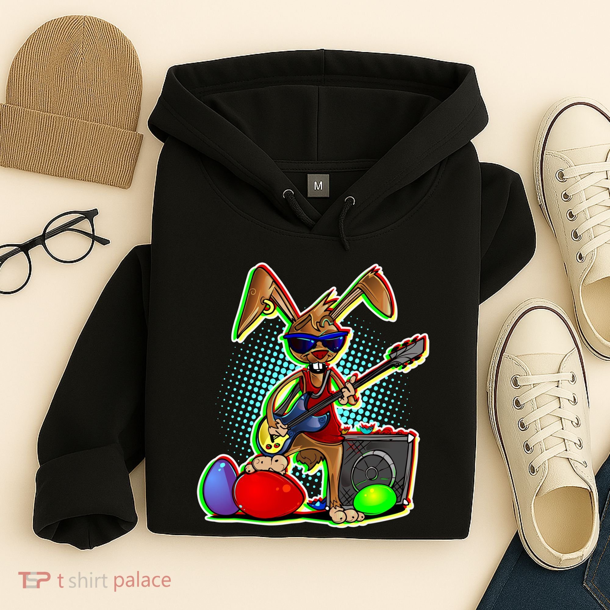Easter Rock Bunny Hoodie